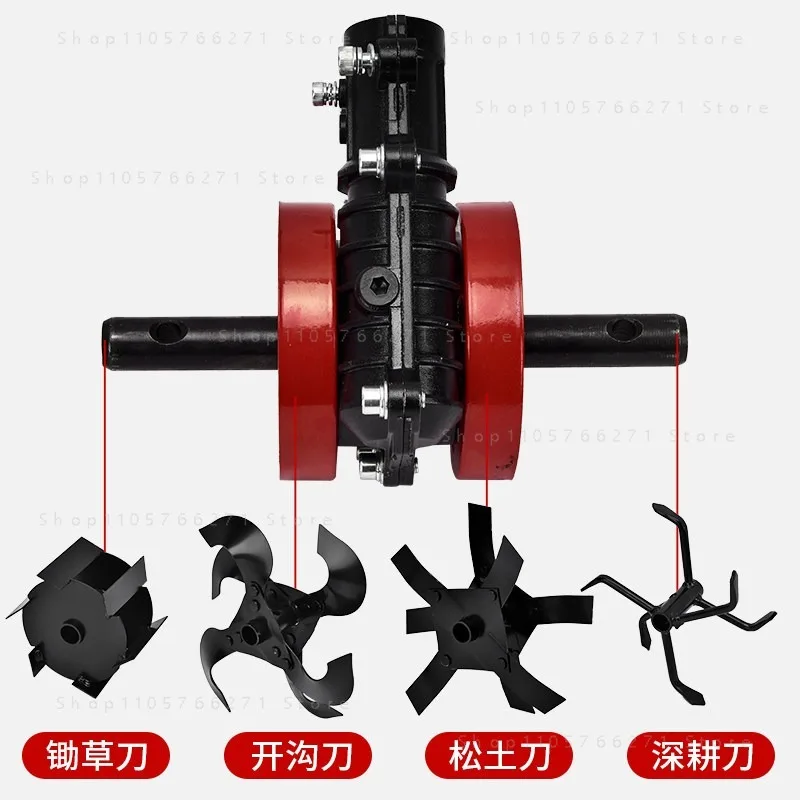 CHKJ 24mm 9 Teeth Multifunctional Lawn Mower Grass Trimmer Accessory Interchangeable Blades Soil Loosening Trenching Weeding Whe