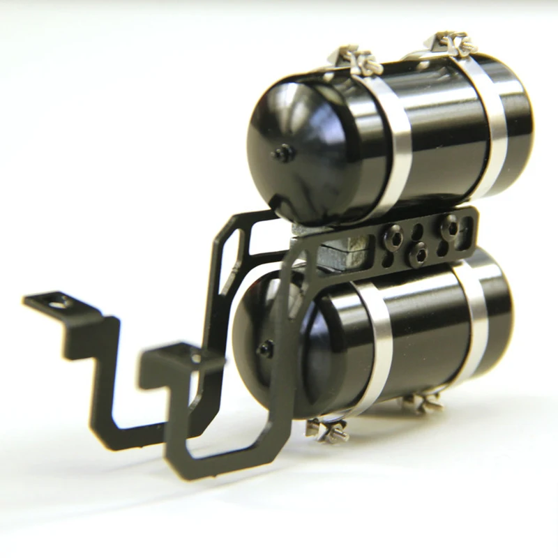 1/14 Metall Simulation Doppel Gas Tank Vier Gas Tank KIT für Tamiya RC Lkw Traktor Scania Benz Volvo MAN Modell Zubehör Spielzeug