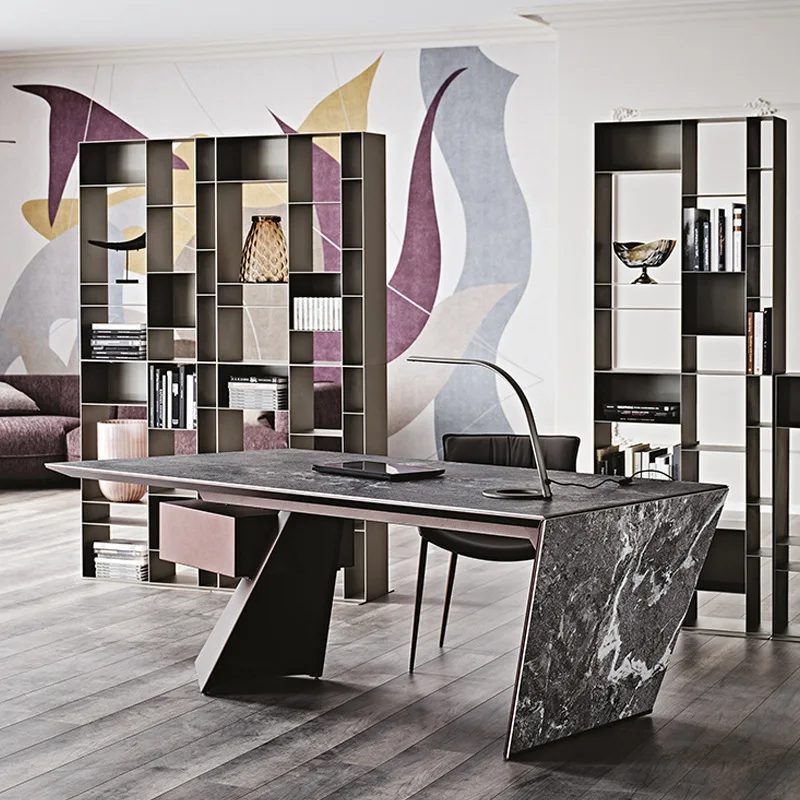 High-end slate desk boss table post-modern designer desk desk