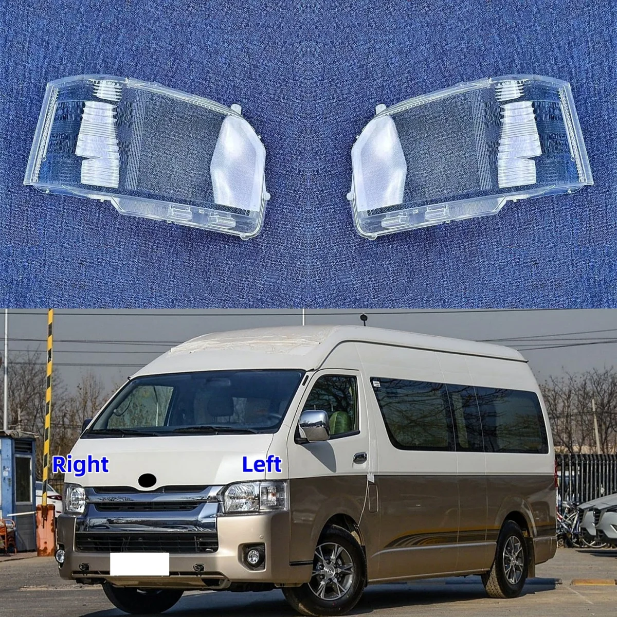 

Для Toyota Hiace 2014 2015 2016 2017 2018 автомобильная фара, крышка объектива, абажур, стеклянная крышка