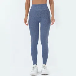 Fitness yoga wear advanced pants women's leggings Sporty leggings woman High-waisted peach hips riding pants tight no crotch