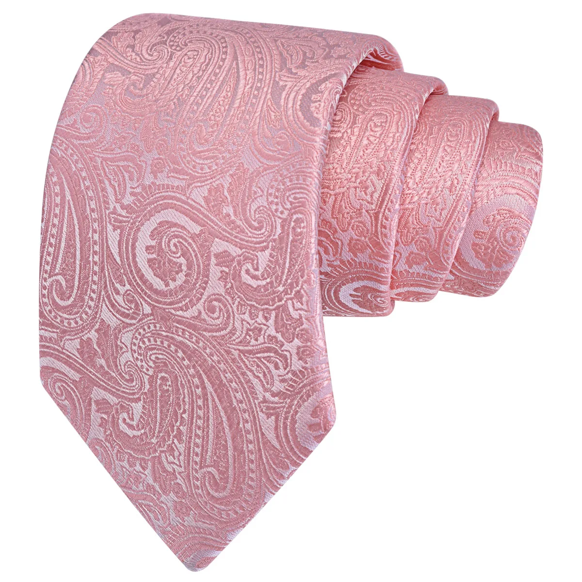 RBOCOTT New Classic Silk Paisley Tie 8cm Pattern Necktie Men\'s Red Blue Black Office Wedding Party Gift Tie Accessories