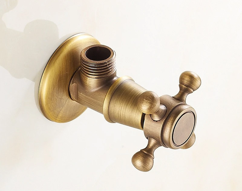 Bronze Triangle valve Water control  Antique triangle The tap water Sewer