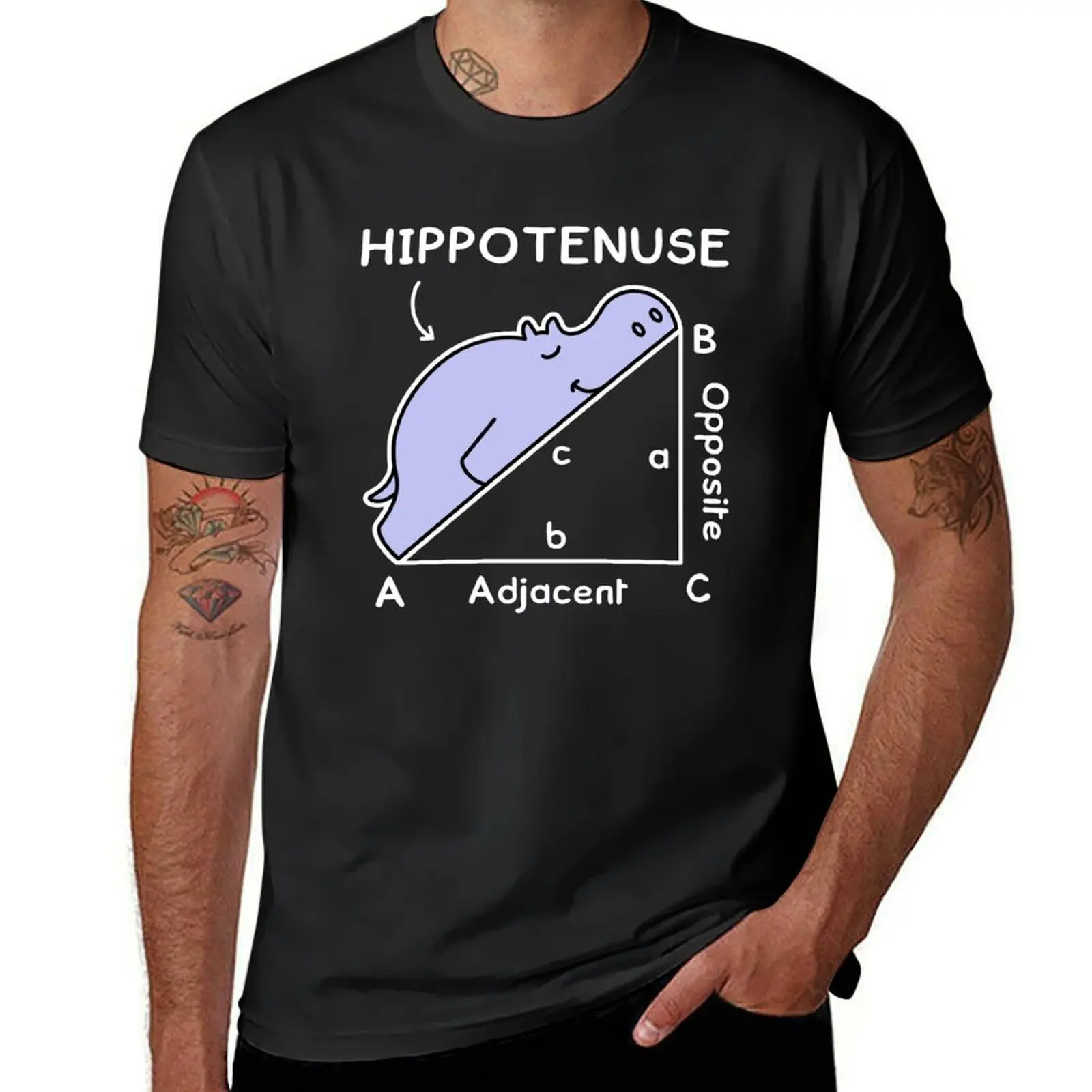 

Hypotenuse Math Pun, Hippotenuse T-Shirt plus size tops plain new edition clothes for men