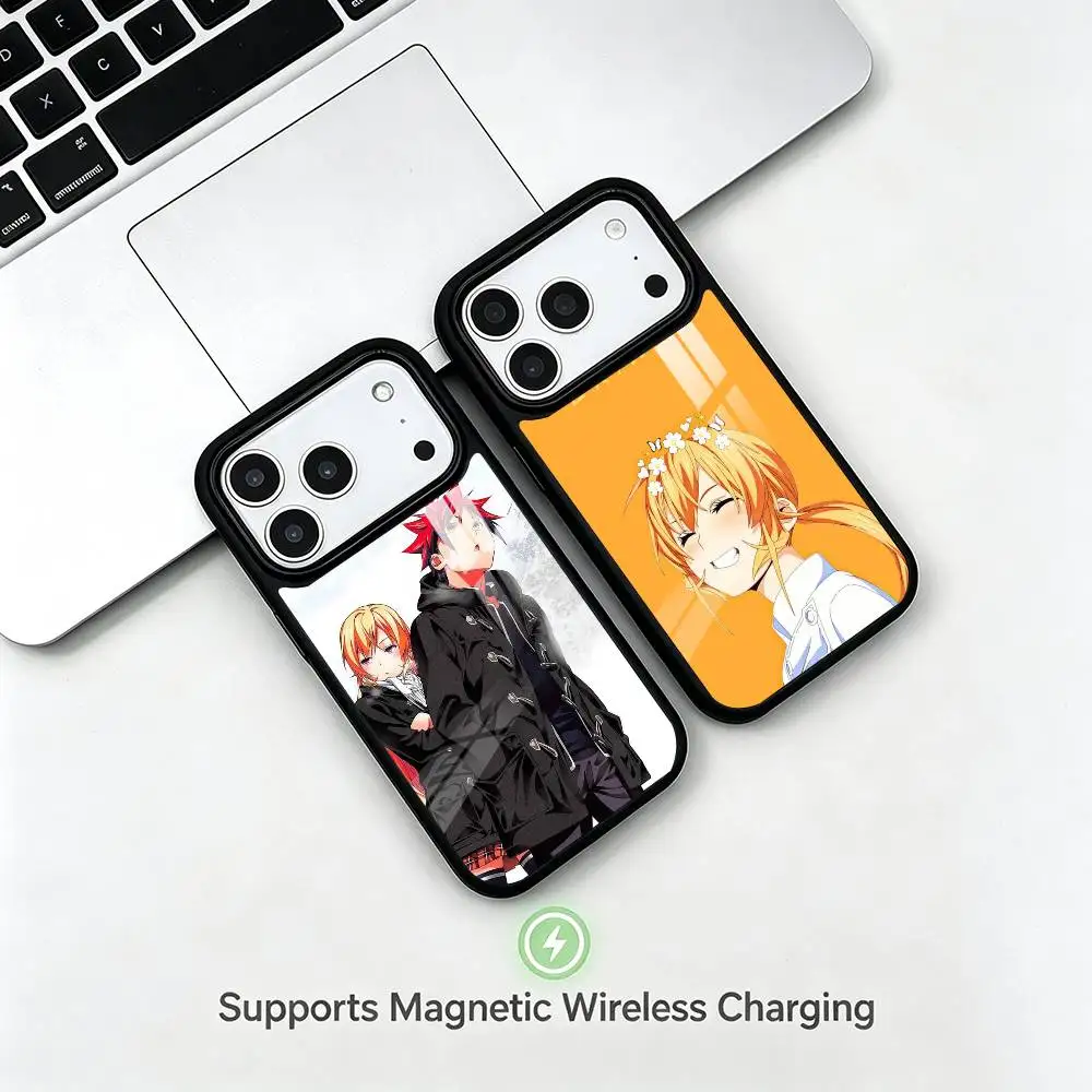 Anime Food Wars gift Phone Case For iPhone17,16,15,14,13,12,11 Plus,Pro Allows magnetic wireless charging