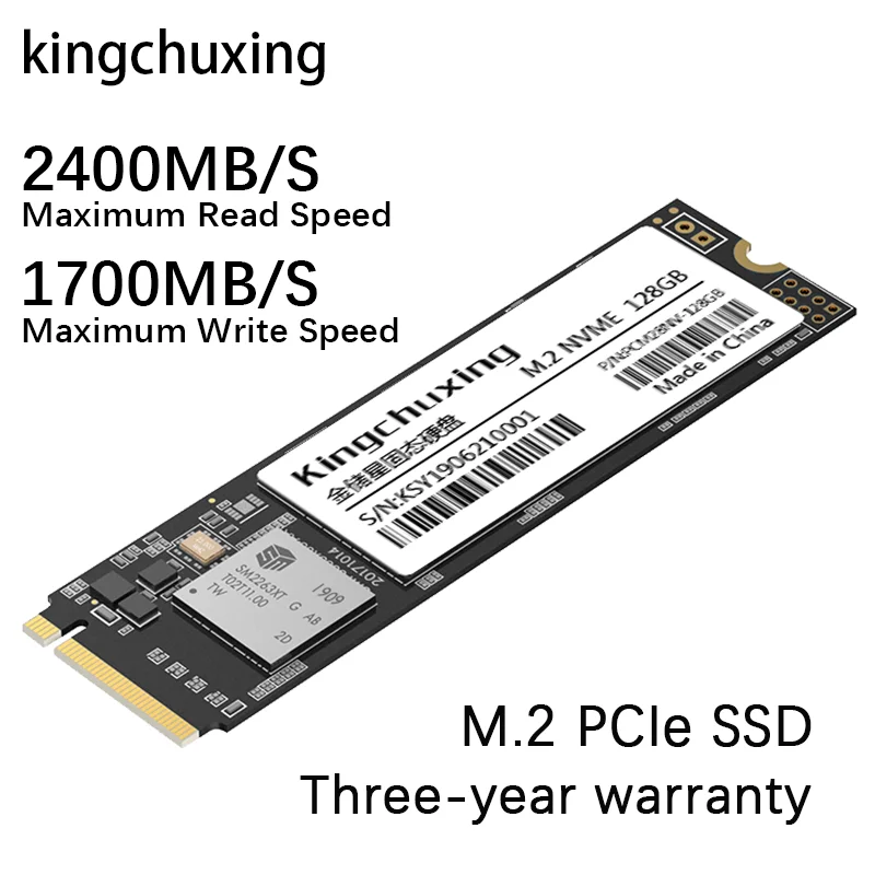 

Kingchuxing Nvme M2 Ssd M.2 1Tb 512GB 256 GB Ssd 128 Gb Hard drives PCIe Internal Solid State Drive for Laptop&Desktop