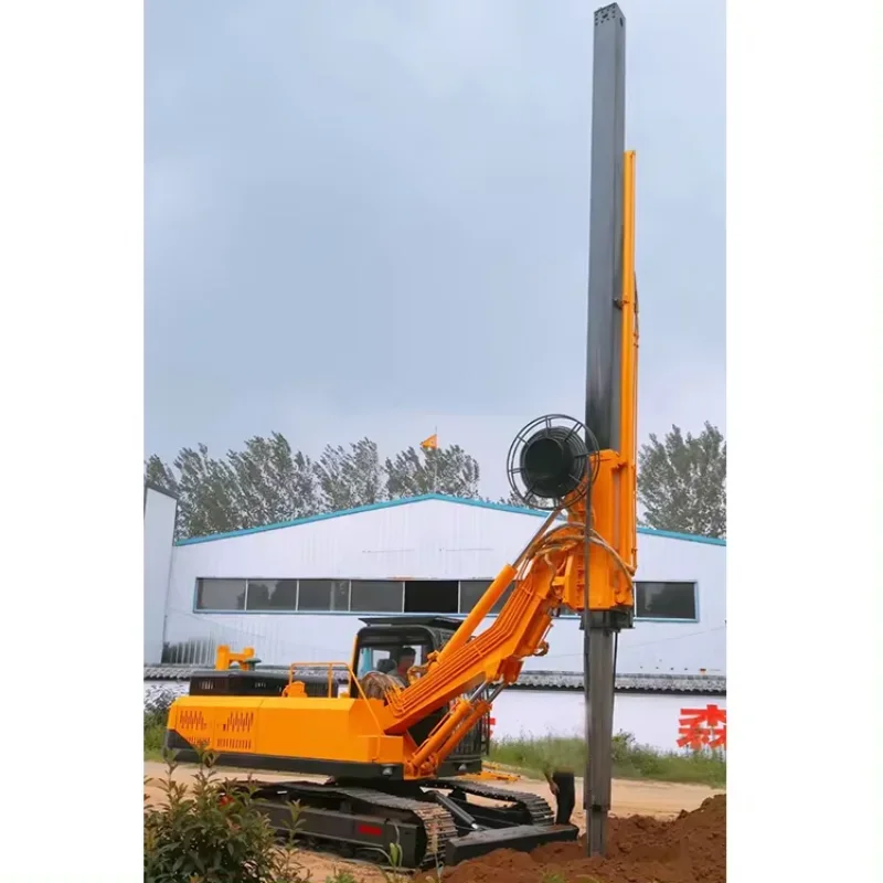 High Performance Drop Hammer Pile Driver Construction Using Hydraulic Hammer Pile Driver Rotary Drilling Rig Machine for Mexico