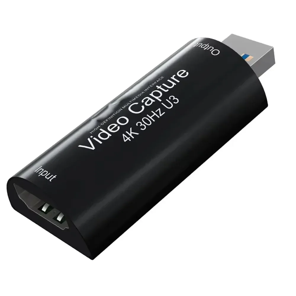 USB 3.0 PC 라이브 스트리밍 그래버 게임 녹음기 비디오 캡처 카드, PS4 카메라 녹화 박스, MS2130, 4K, 1080P, 60fps