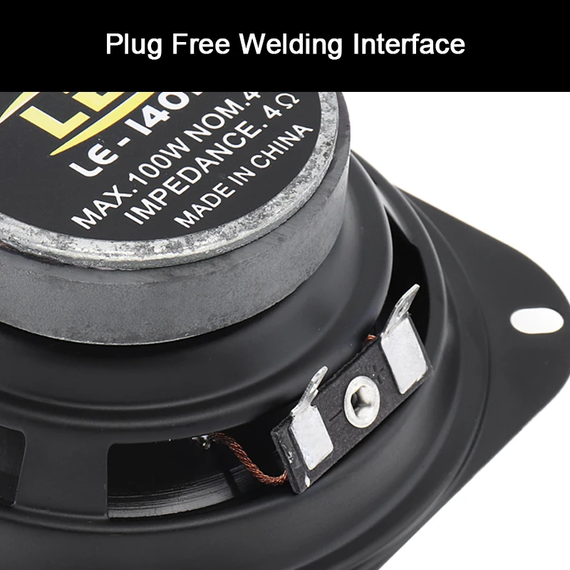 2 шт., автомобильные коаксиальные динамики, 4 дюйма