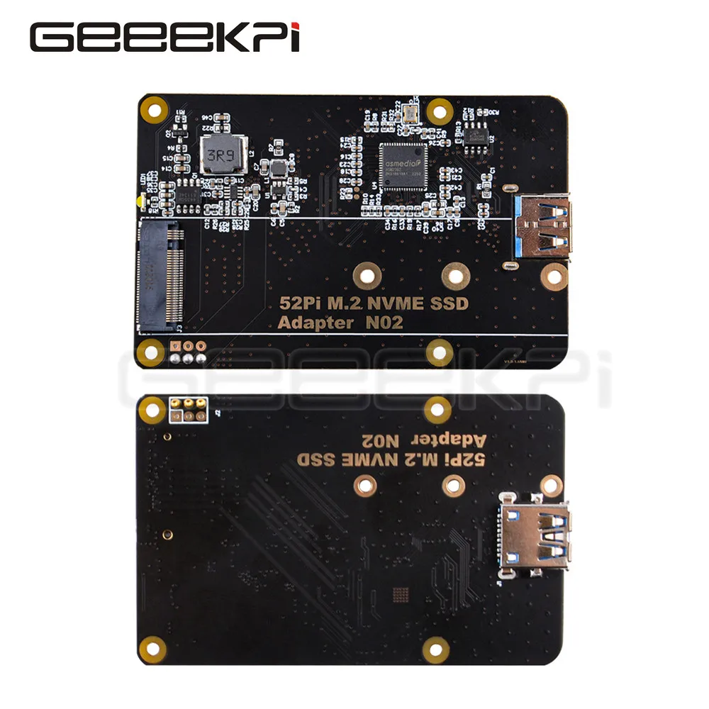 GeeekPi M.2 NVME SSD Adapter Board for Raspberry Pi 4 Model B