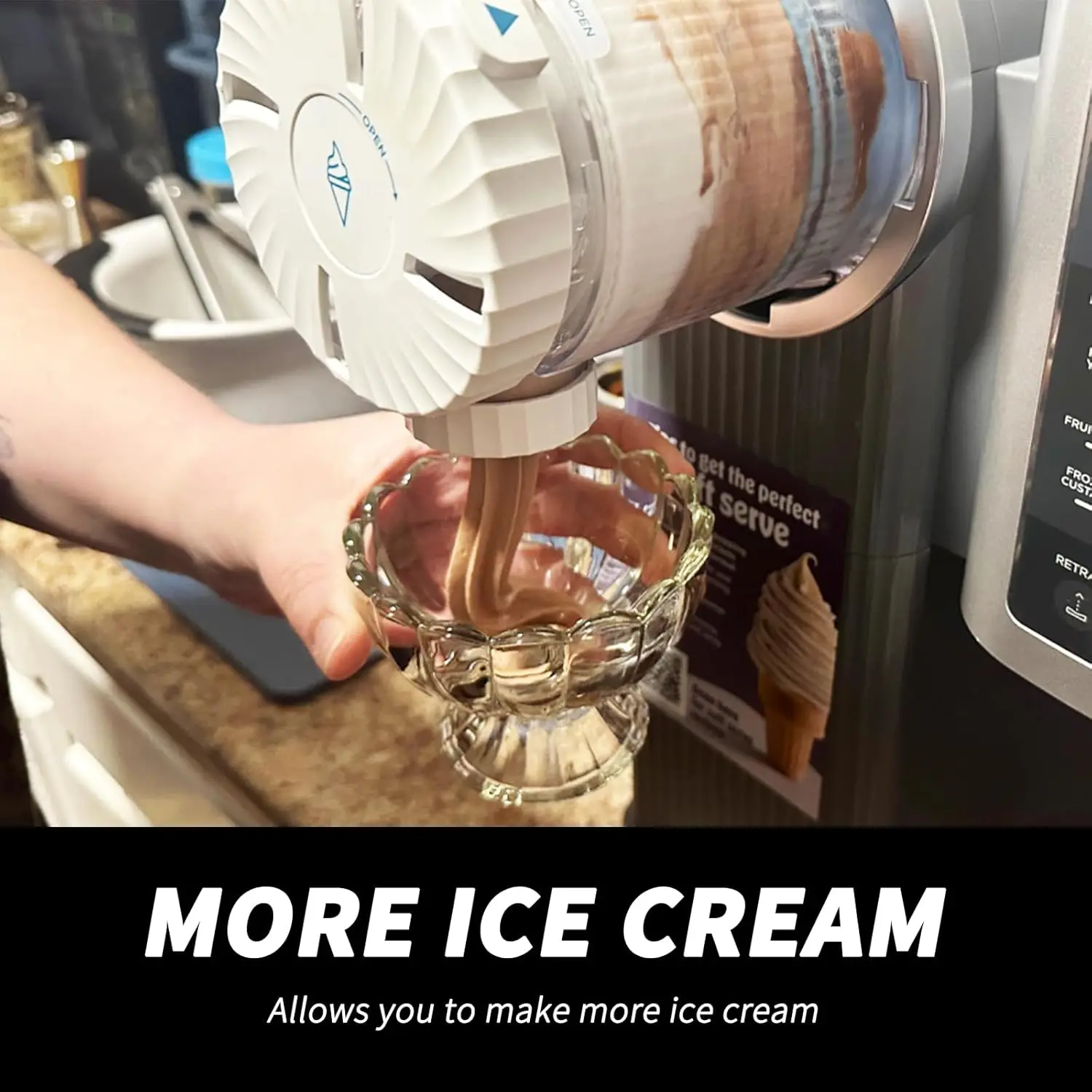 Compatible con Ninja Swirl de Creami NC700 Ice Cream MakerFits NC701 NC701Q CN701CO, 16 oz. Reemplazo de recipiente para tazas, 2 piezas