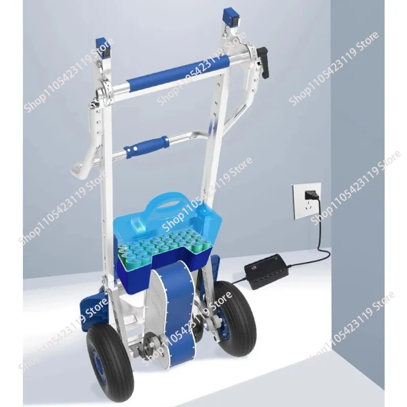 

Электрический грузовой подъемник для лестниц из авиационного алюминиевого сплава, транспортное средство для перевозки тяжелых грузов по лестнице, инструмент для перемещения по этажам