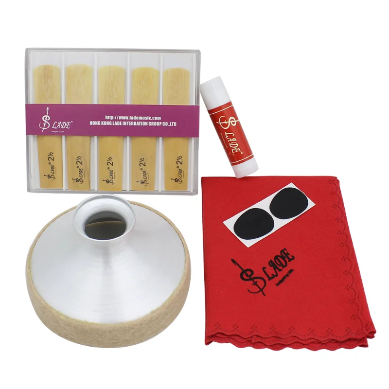 Midrange Saxophone Accessories 5-piece Set of Mid-range Whistles+speakers+dental Pads+cork Paste+wiping Cloth