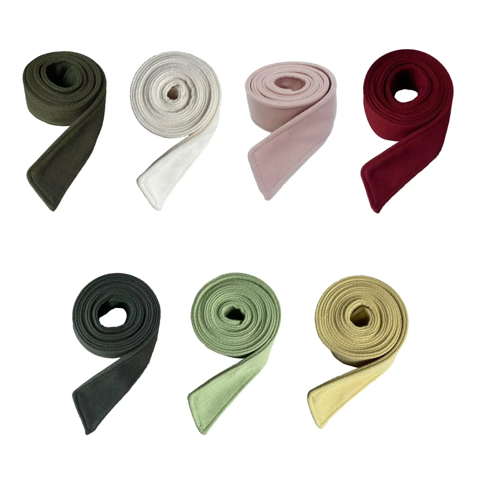 Cinturón largo y elegante para mujer, abrigo de lana Artificial, cinturón ancho