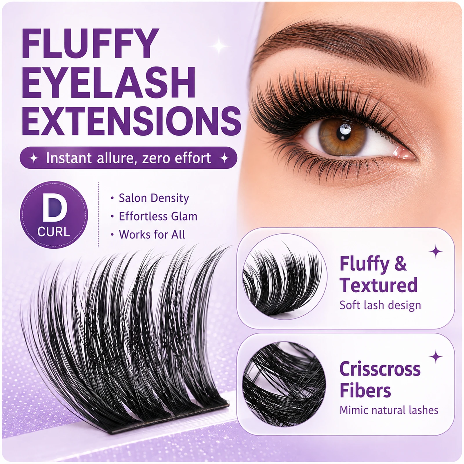 ชุดขนตาปลอม 612 ชิ้น 80D 100D - Eyelash Extension Volume บทวิจารณ์และราคา