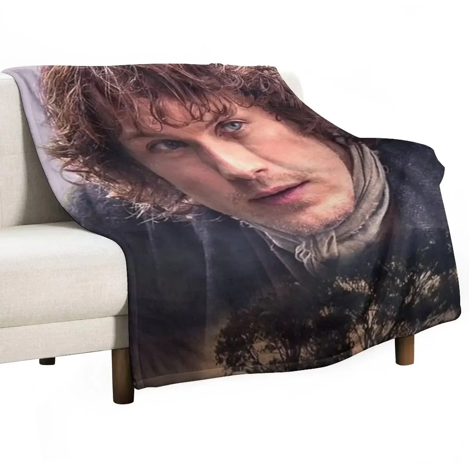 

sam heughan Throw Blanket Bed linens sofa bed Blankets