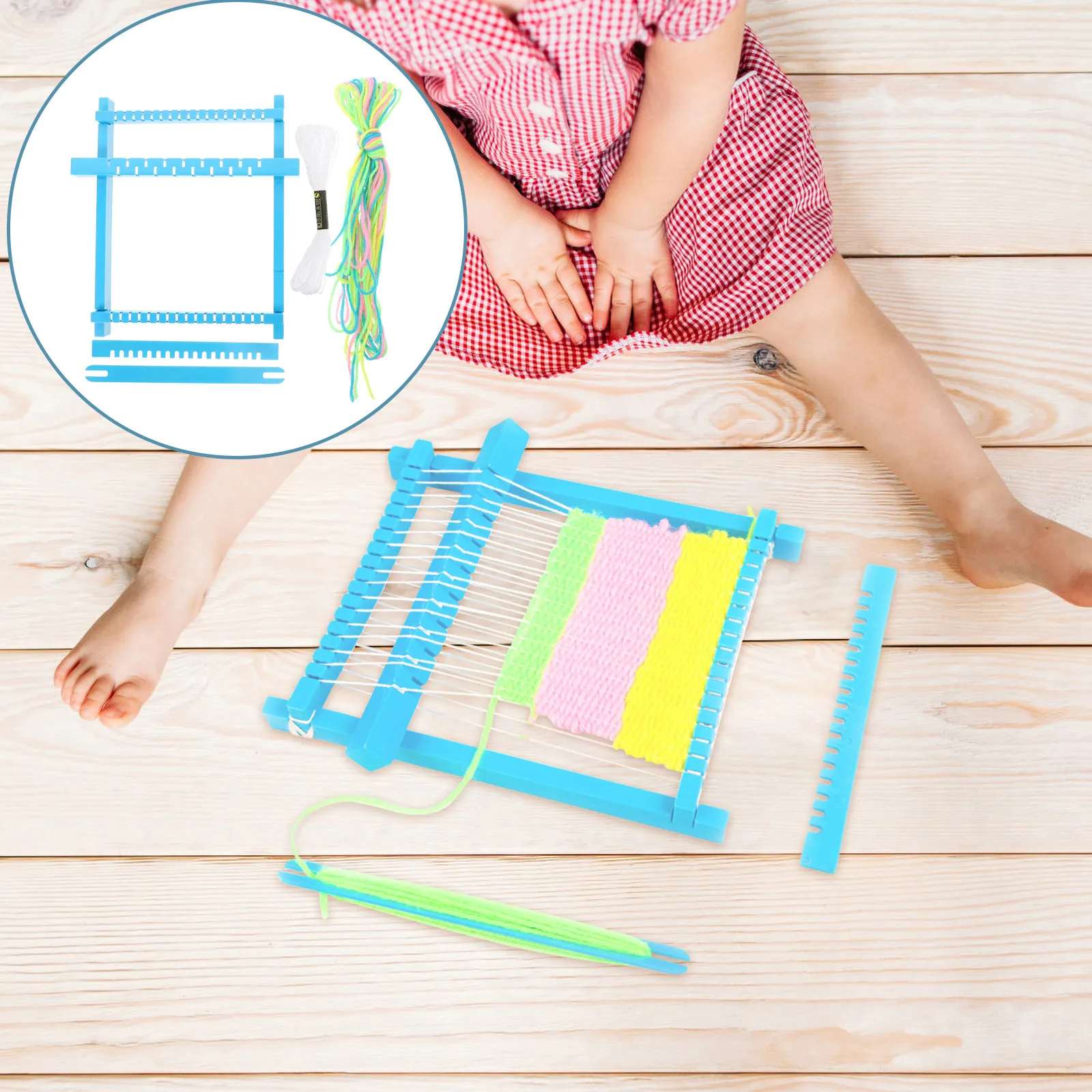 

1 set 1 Set Of Handmade Loom Kindergarten For Creative Funny Machine Diy Weaving Tool Parent- Interaction Craft Early