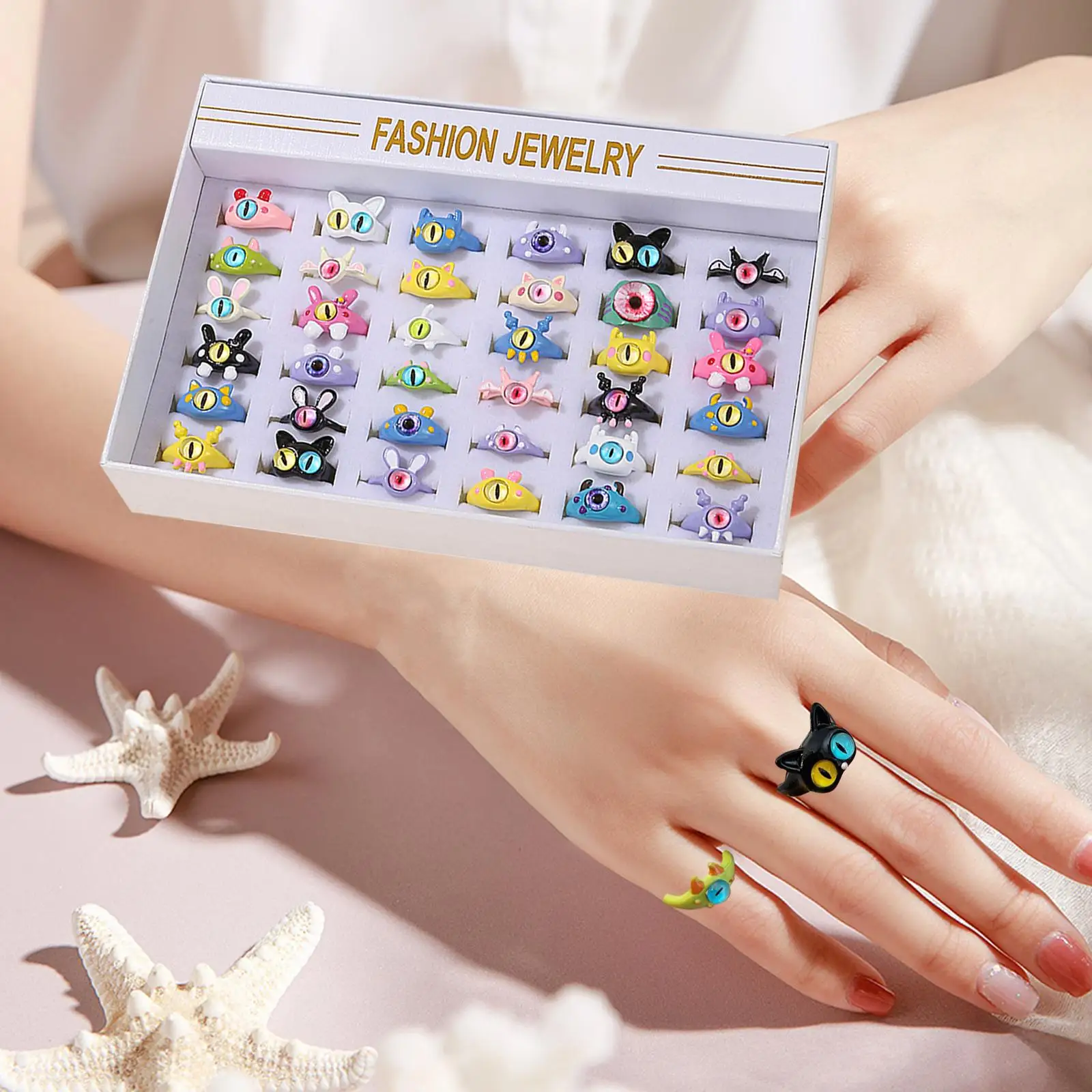 36 Pieces Girl Jewelry Rings Lovely for Ages 4 5 6 7 Year Old Girl Gifts