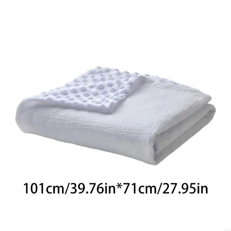 Couverture à pois 090B, serviette bain pour nourrissons, nouveau-nés, avec support à pois