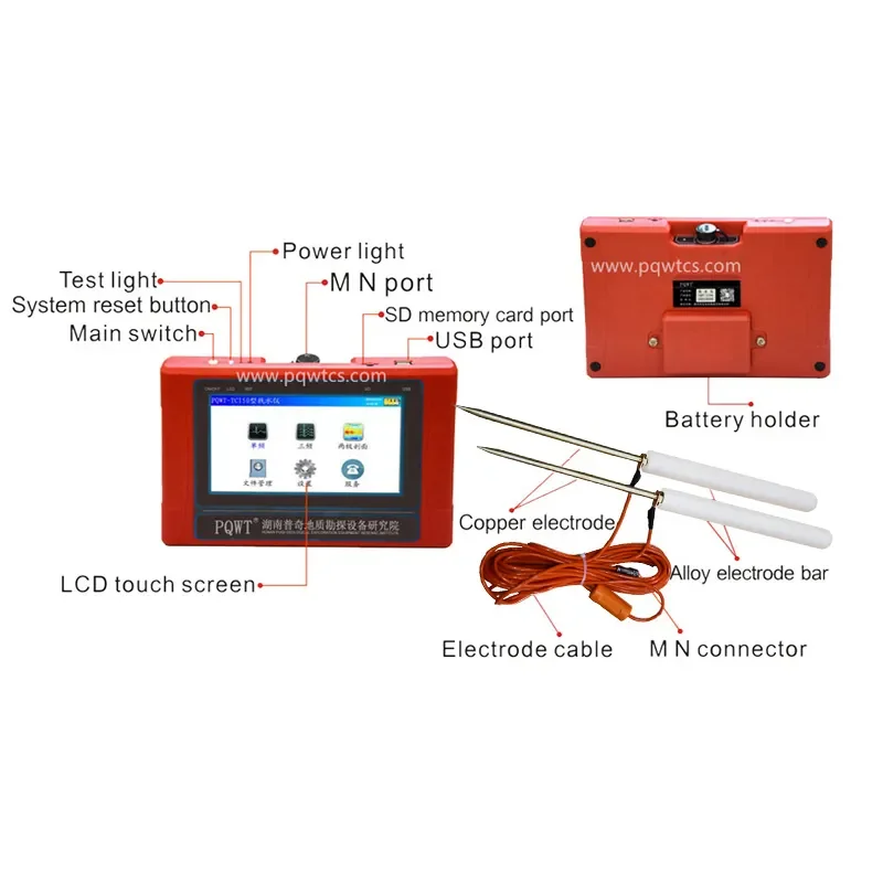 TC150 Automatic Portable Water Detector Locator Deep Long Range Groundwater Detector 150m