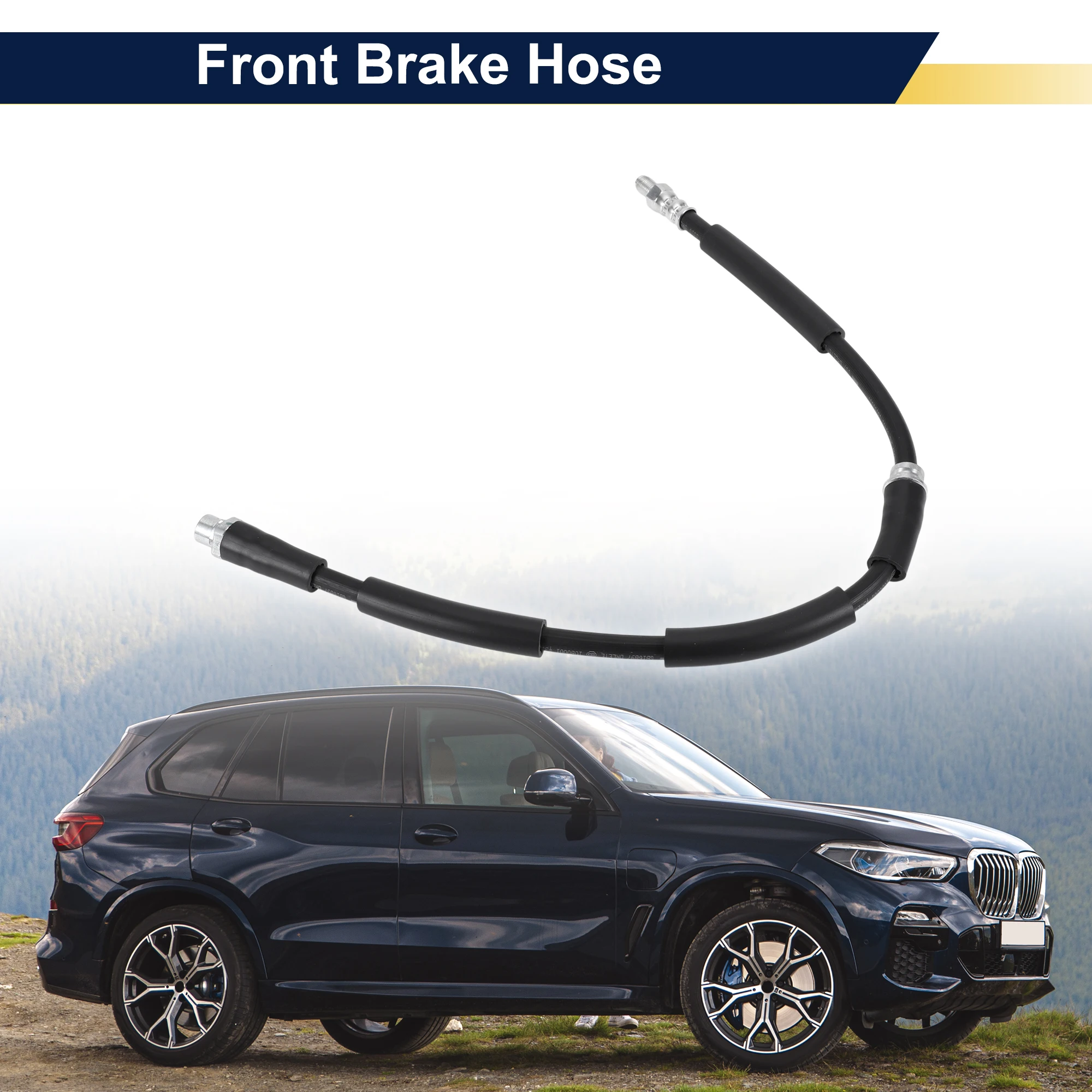 

Передний тормозной шланг UXCELL для BMW X5 2007-2019, тормозной гидравлический шланг No 34306887451