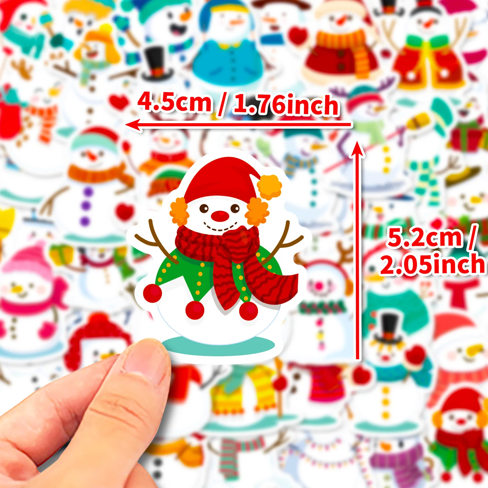 10/30/50PCS Merry Christmas Stickers Cartoon Graffiti Sticker Luggage Laptop Phone Guitar Car Bike Skateboard Decals Kids Toy