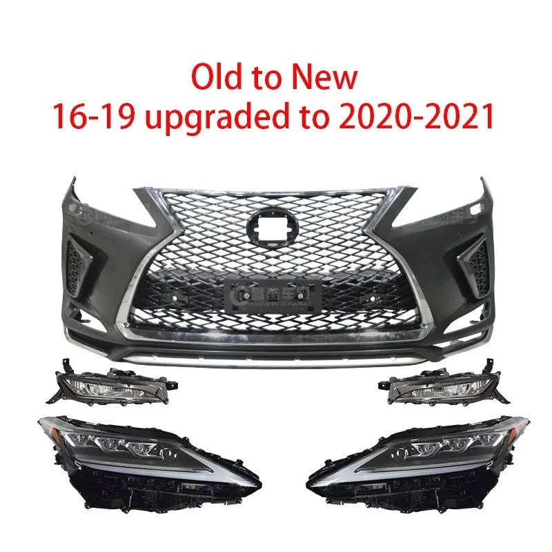 New Arrival Auto Parts Car Body Kits Headlights Suitable PP  Front Bumper Set For TOYOTAs LEXUS RX350