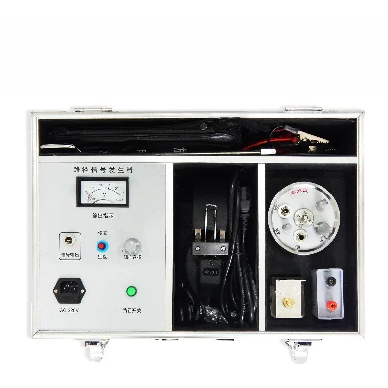 High and low voltage power buried breakpoint location point detection and identification instrument