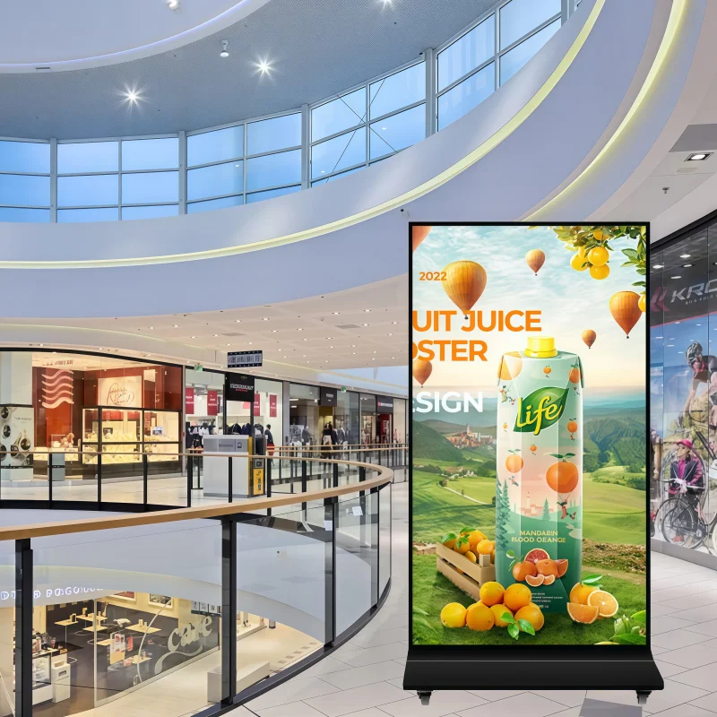 

Alihh 98" LCD Advertising Player Self Service 4K Resolution Android Digital Indoor Shop Floor Standing Kiosk Animation Graphics