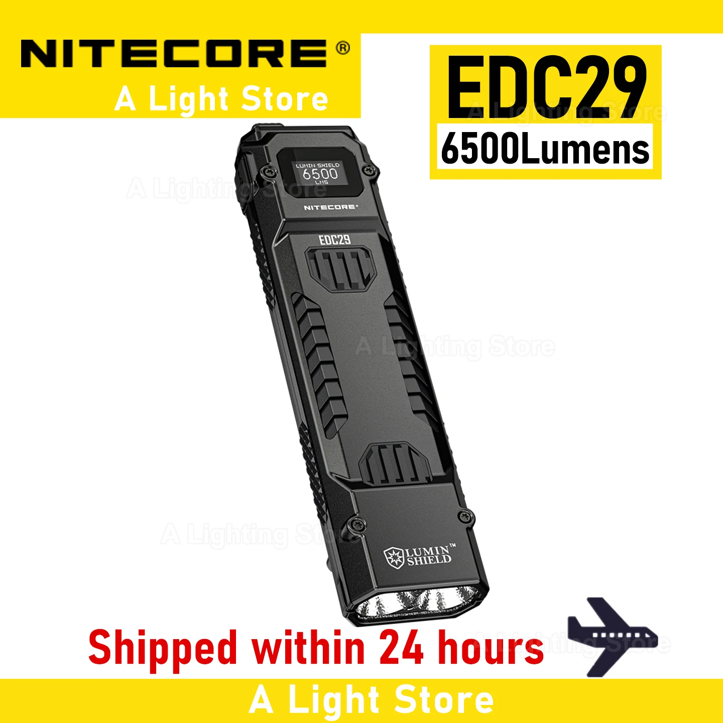 Original NITECORE EDC29 flashlight portable light Pocket Light EDC Key Light Keychain Flashlight Camping torch hiking lantern