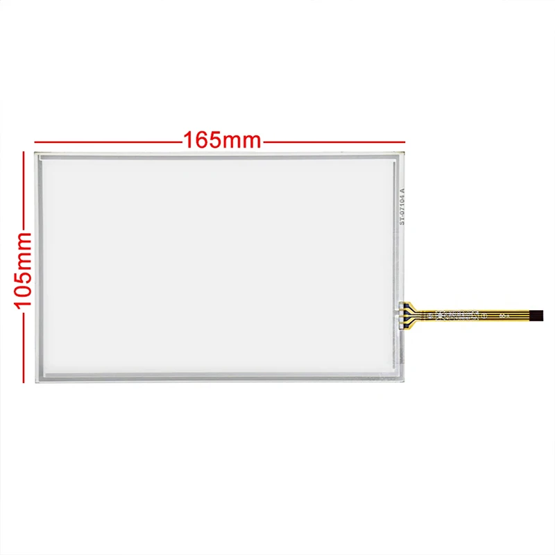 Painel de toque Tela de vidro, 4 fios, resistência 165x104, 7 ", LCD, Tk6070iH, TK6070iK, TK6070, TK6070iH2WV, TK6070iK3WV, TK6070IQ