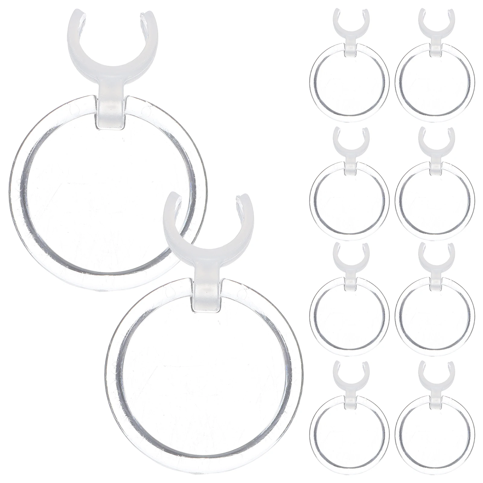 

10pcs Plastic Handle Magnifier Clip-Style Glass For Diamond Drawing Tools Drill Pen Accessories Lighted Cross-Stitch Supplies
