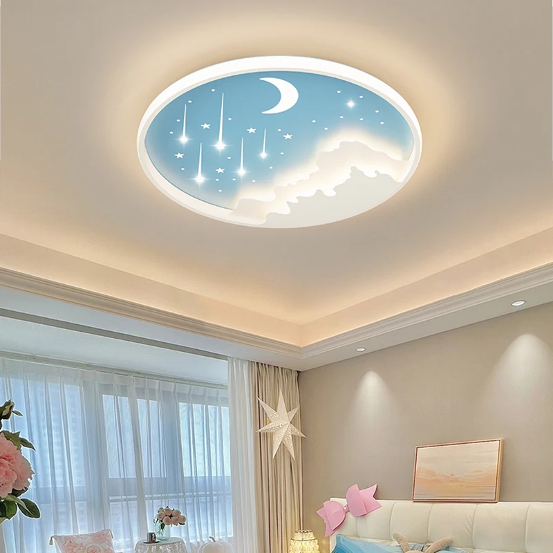 Children Bedroom LED Ceiling Lamp Living Room Kitchen Dining Boy Girl Iron Ceiling Pendent Light Home Decoration Indoor Lighting