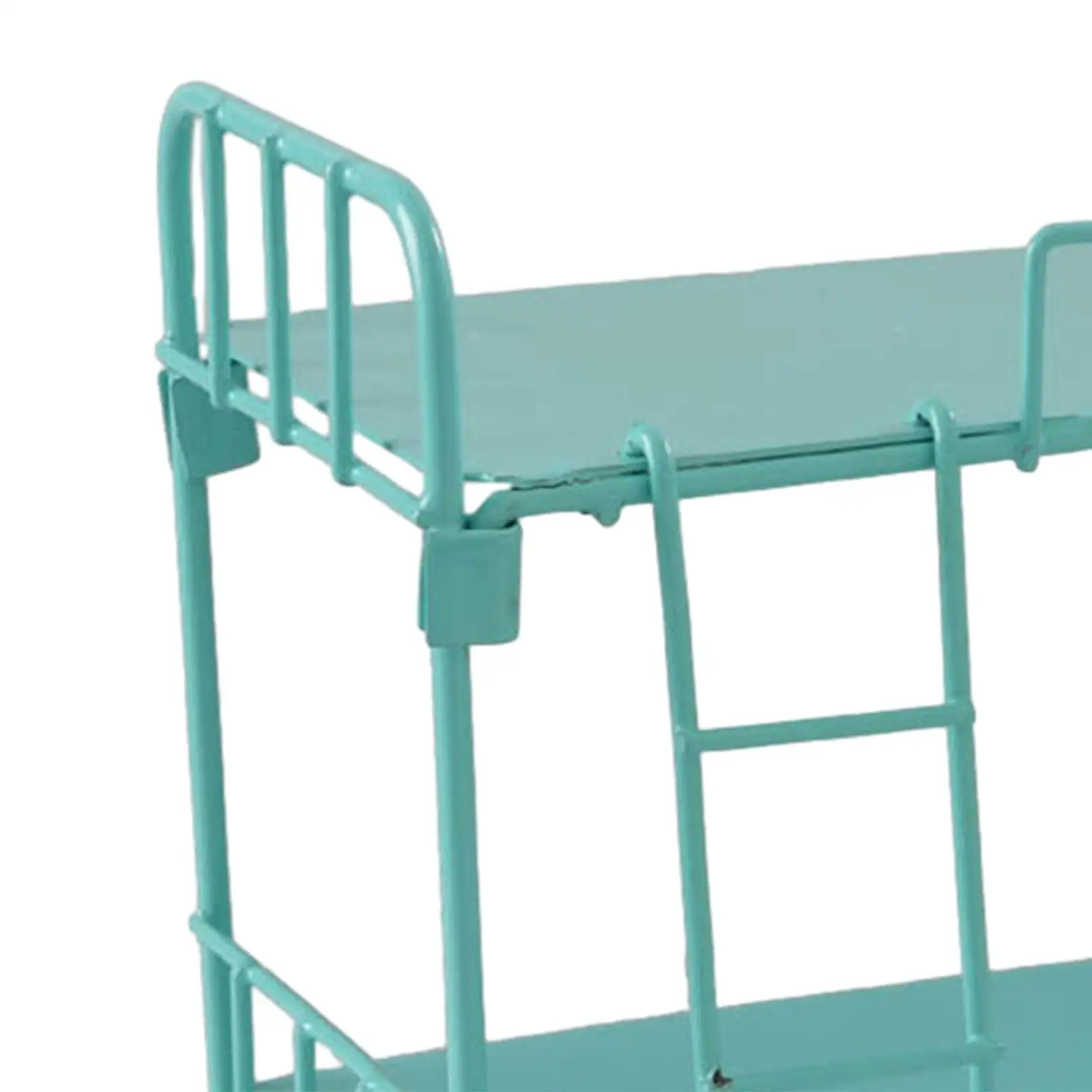 1/12 ドールハウス金属二段ベッドミニチュアモデルごっこ遊びおもちゃ多目的