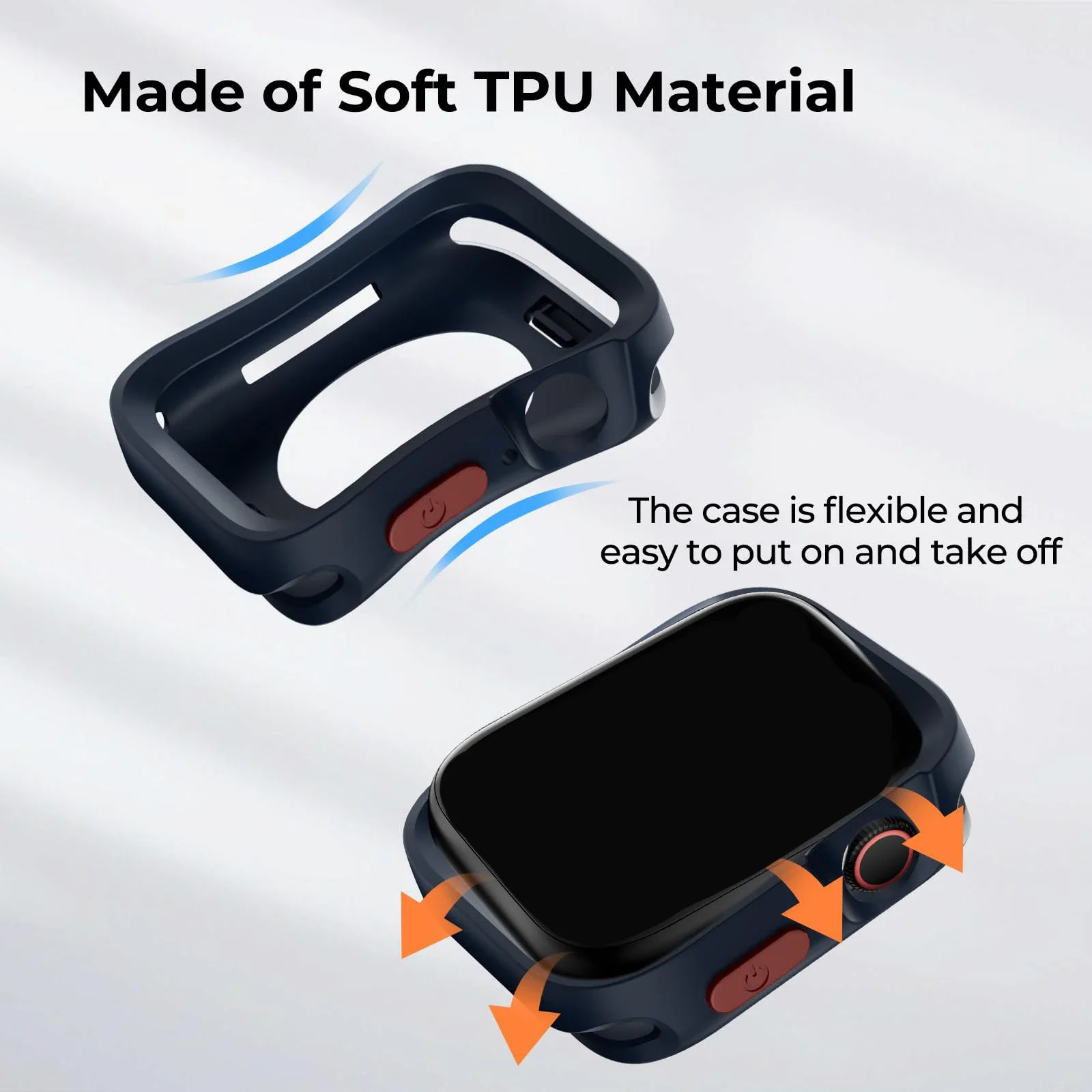 For Apple Watch Ultra Cover 40mm 41mm 44mm 45mm 49mm TPU Shockproof Protective Bumper For iWatch series 9 8 7 6 5 SE Rugged Case