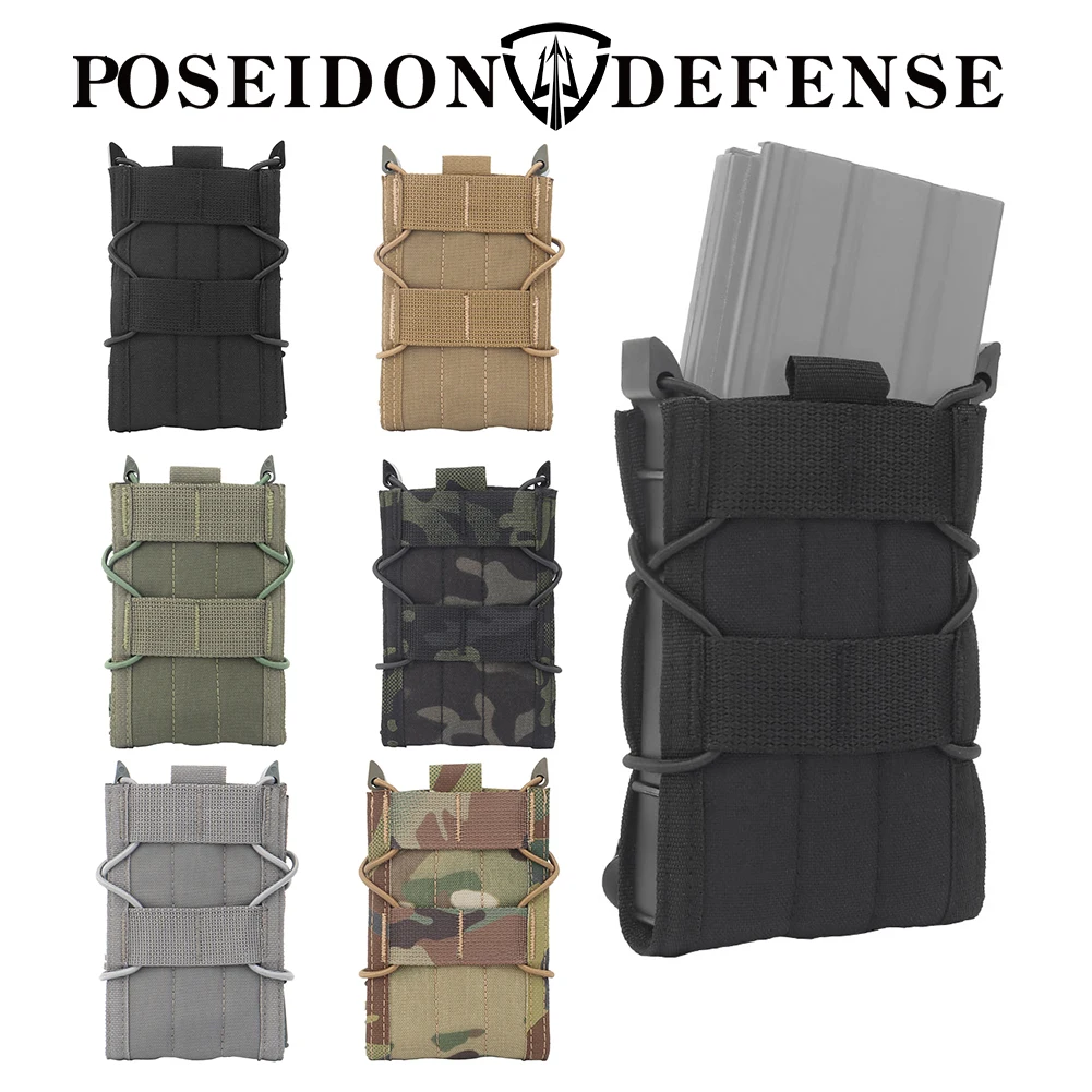 Accessore Gear Tiger Type Single Magazine Pouch Mag Carrier Molle Belt Holster passend für M4 AR AK 5.56.233.308.762