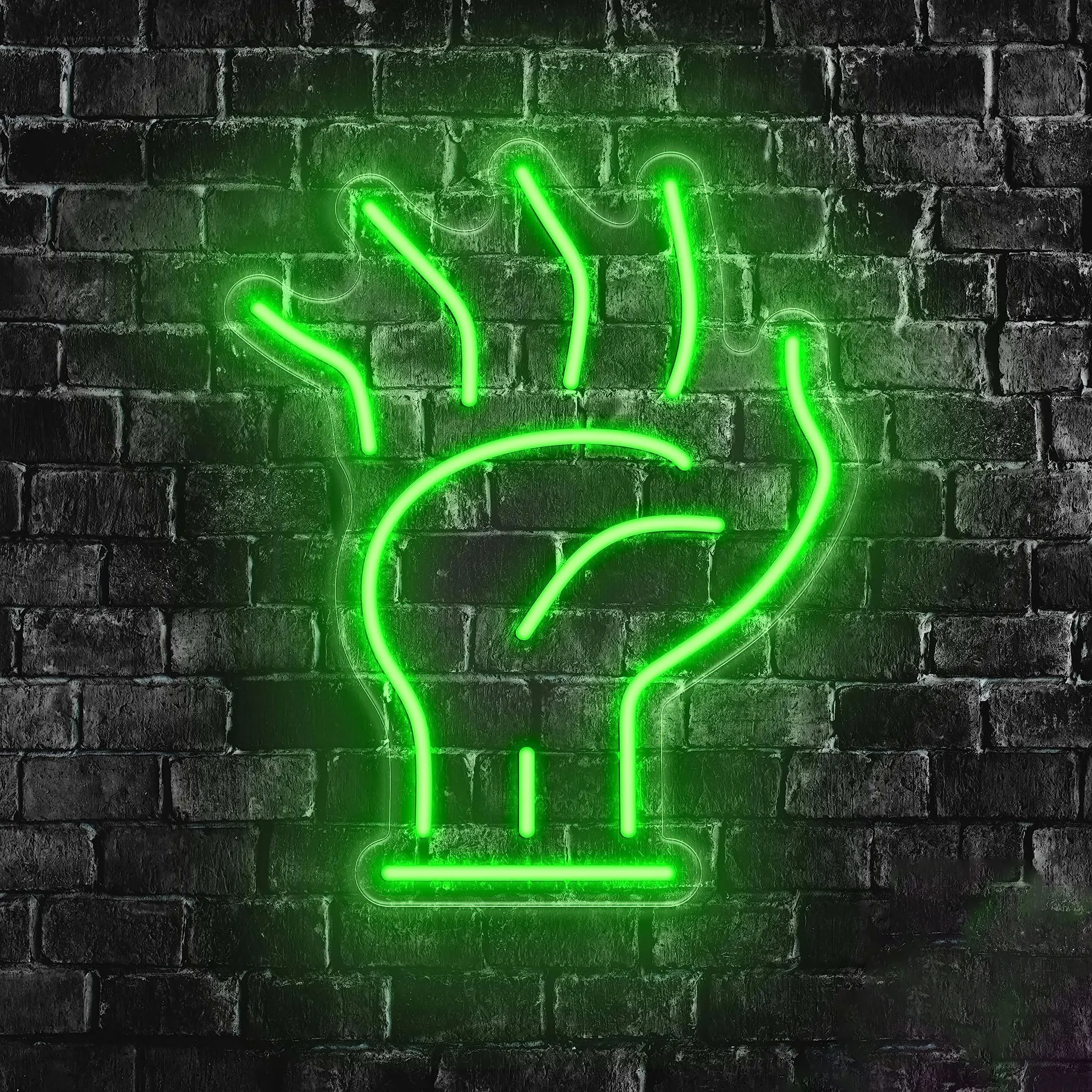 エイリアンハンドledネオンサインusb電源調光可能エイリアンハンドネオンライト、ゲームルーム、バー、誕生日パーティー、寝室、子供部屋、壁飾り用