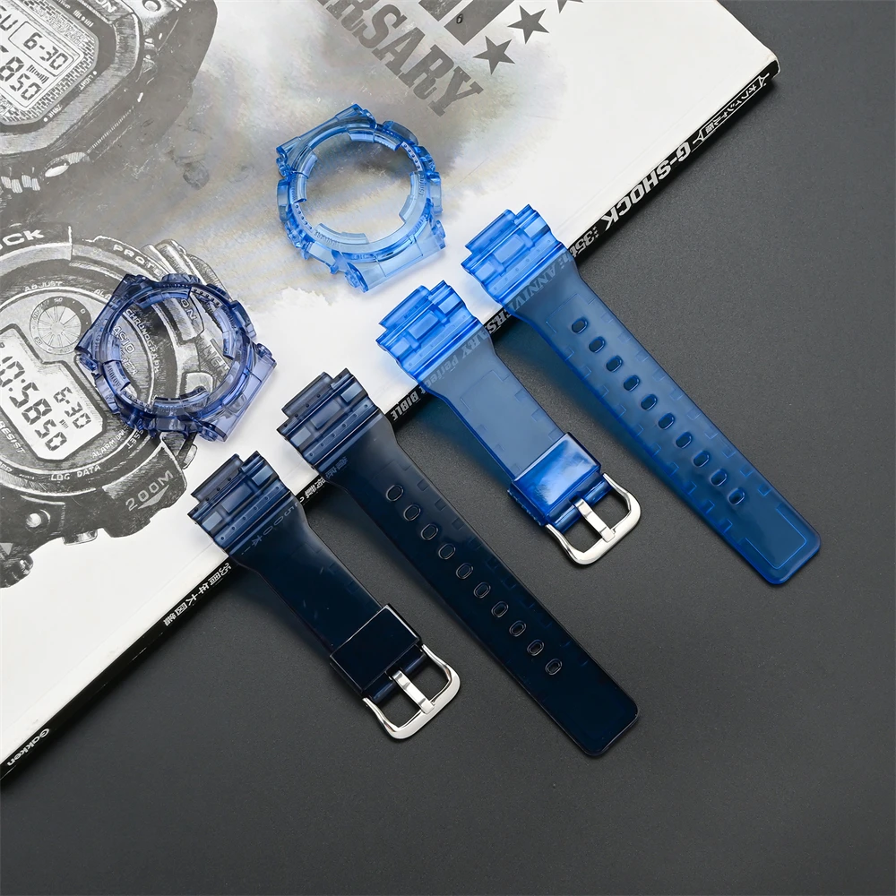 حزام ساعة معصم من مادة TPU وحافظات لسلسلة الساعات الرياضية GMA-S110 S120 S130 S140 مع أدوات الإطار