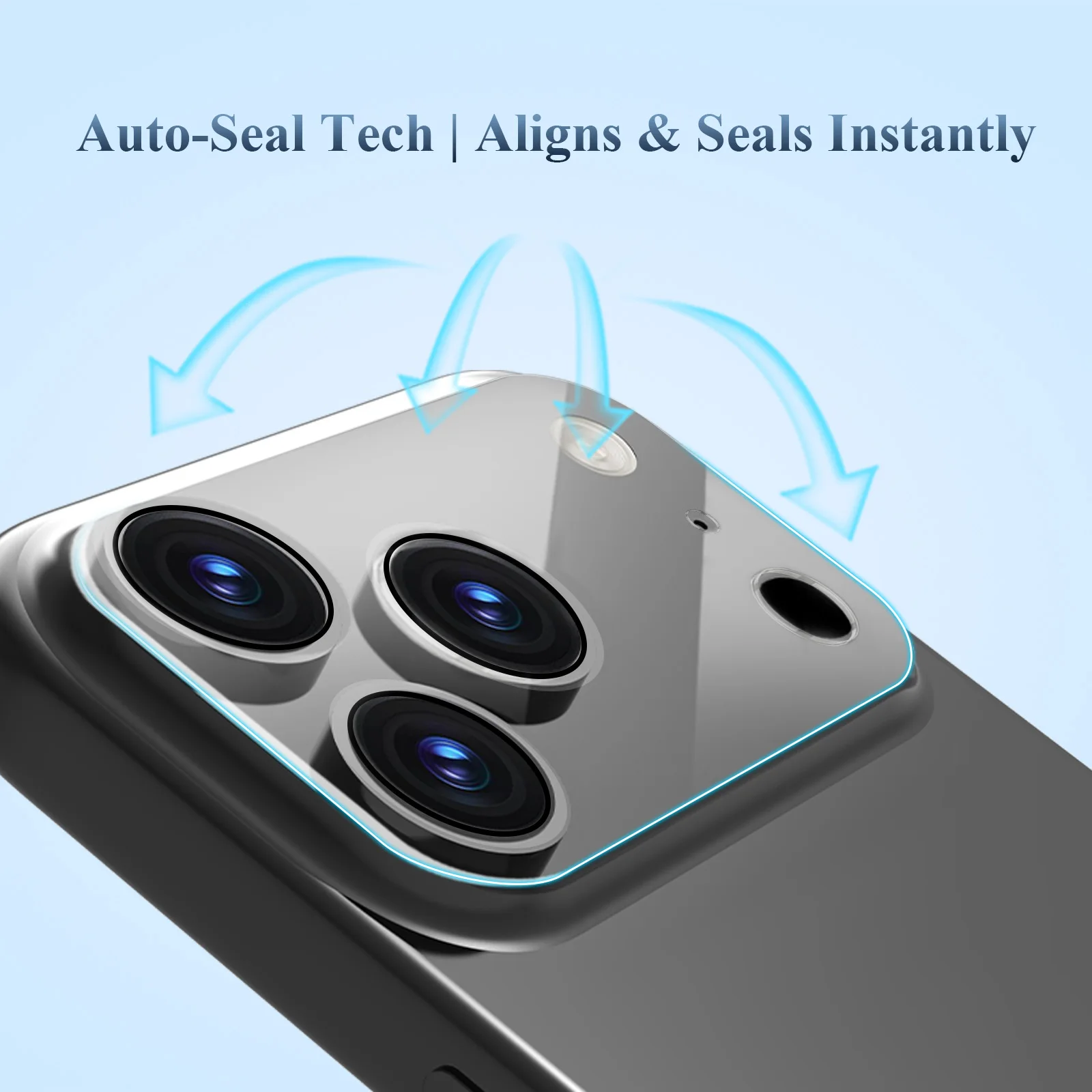 واقي عدسة الكاميرا من الزجاج المقوى من Lereach لهاتف iPhone 17 Pro Max / Air / 17 Pro مقاوم للخدش وشفاف عالي