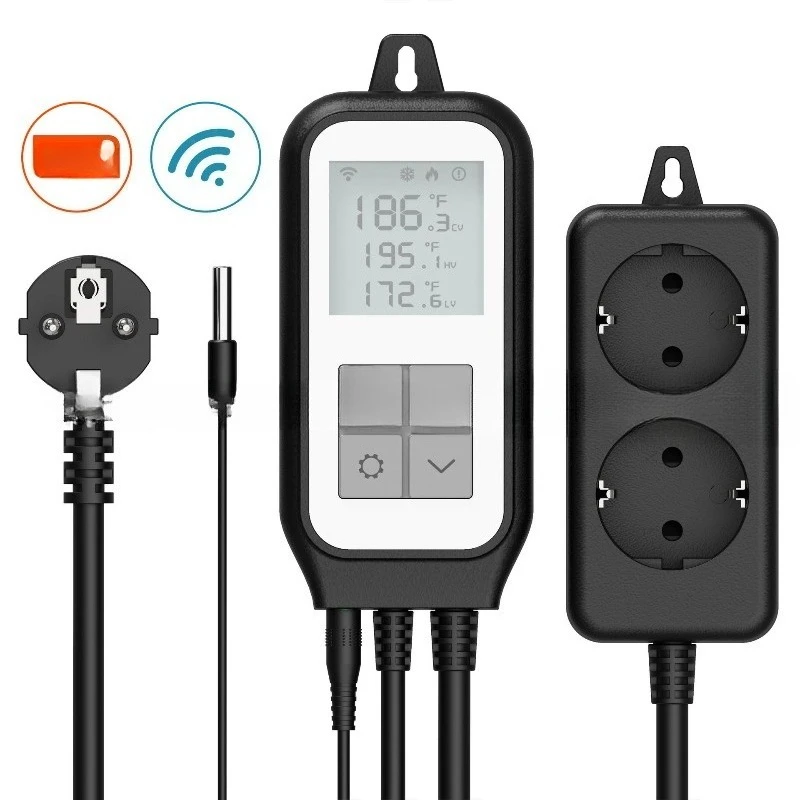 US Plug WiFi Smart Temperature Monitoring Socket APP Remote Automatic Thermostat Control Smart Home Outlet