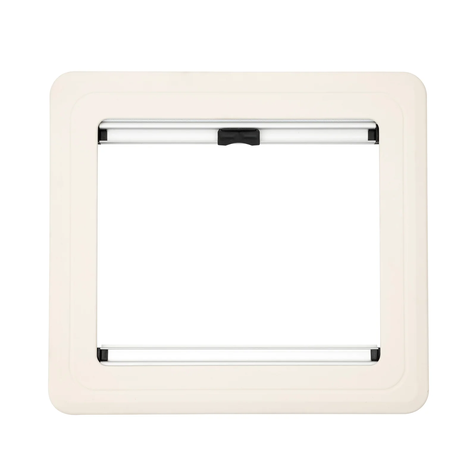 Durable RV Caravan Hinged Window, Adjustable Angles, Sun Shade and Screen