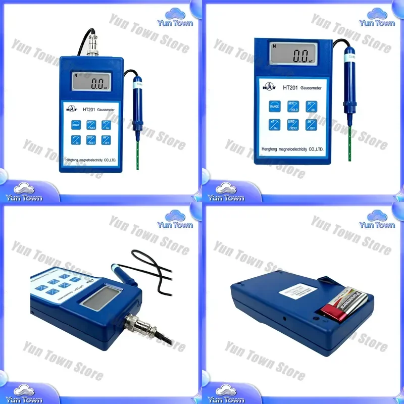 for HT201 Handheld Digital Gauss Meter Tester Measuring Range 0-200mT to 2000mT Tesla Meter for Magnetic Field Measurement