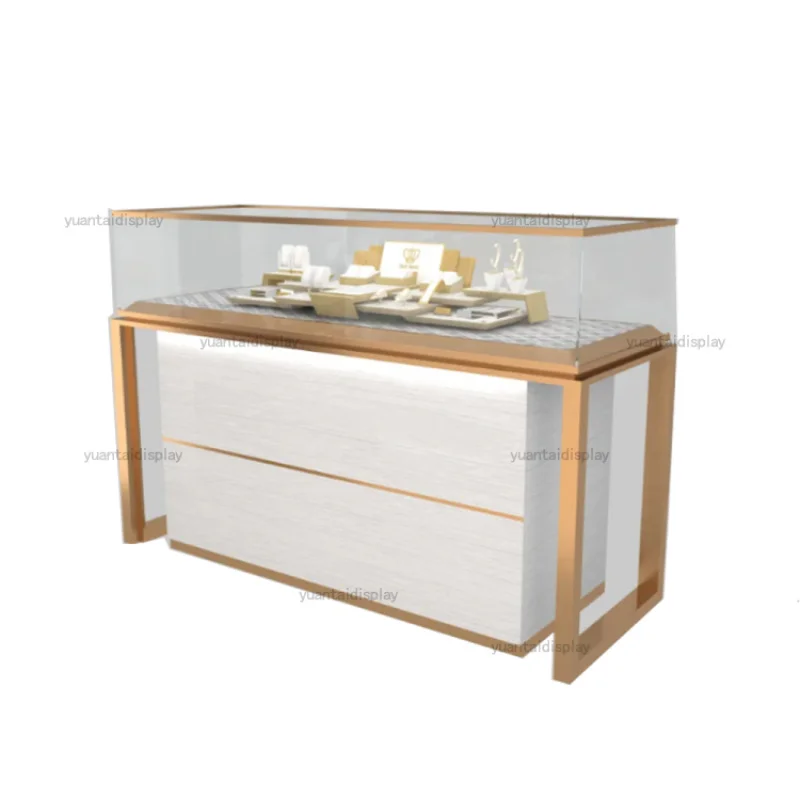 

Custom. retail glass display cabinets jewellery shop furniture display showcase for jewelry watch store