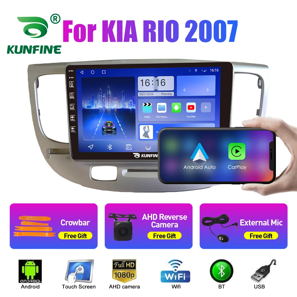 

10.33'' Car Radio For KIA RIO 2007 2Din Android Stereo DVD GPS Navigation Video Player Multimedia Carplay Android Auto BT WIFI Q