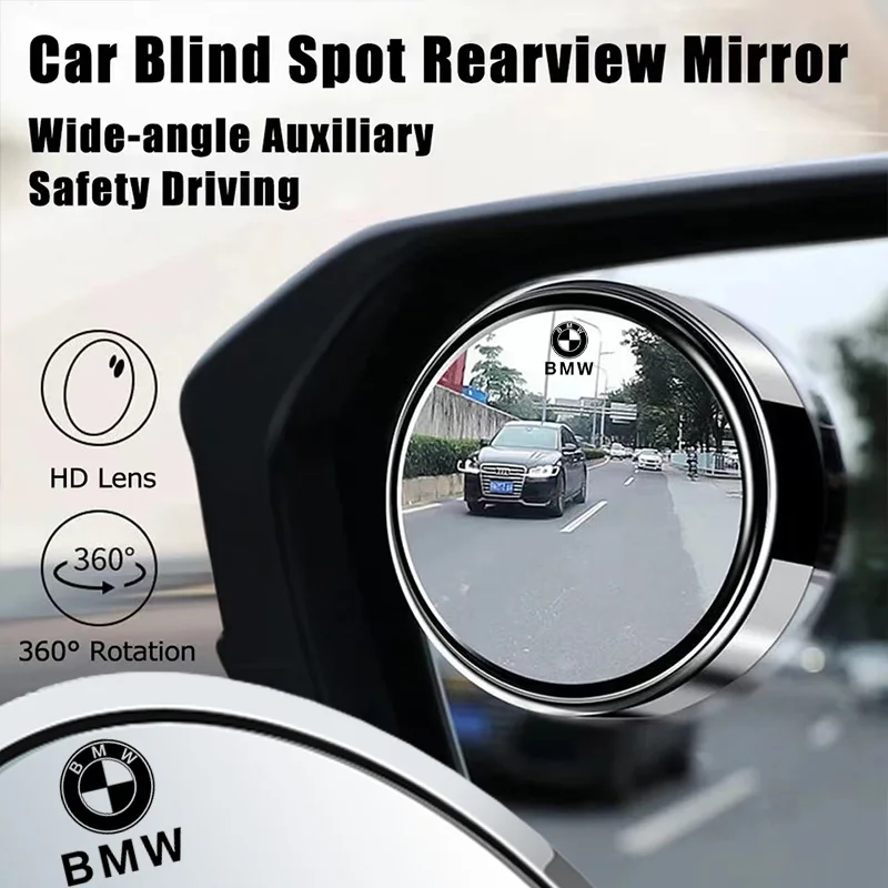 Car Wide-angle Adjustable Clear Rearview Auxiliary Mirror For BMW F07 F34 F10 F20 F48 F39 F30 F25 F26 F15 F16 F22 F32 E90 E92 E7