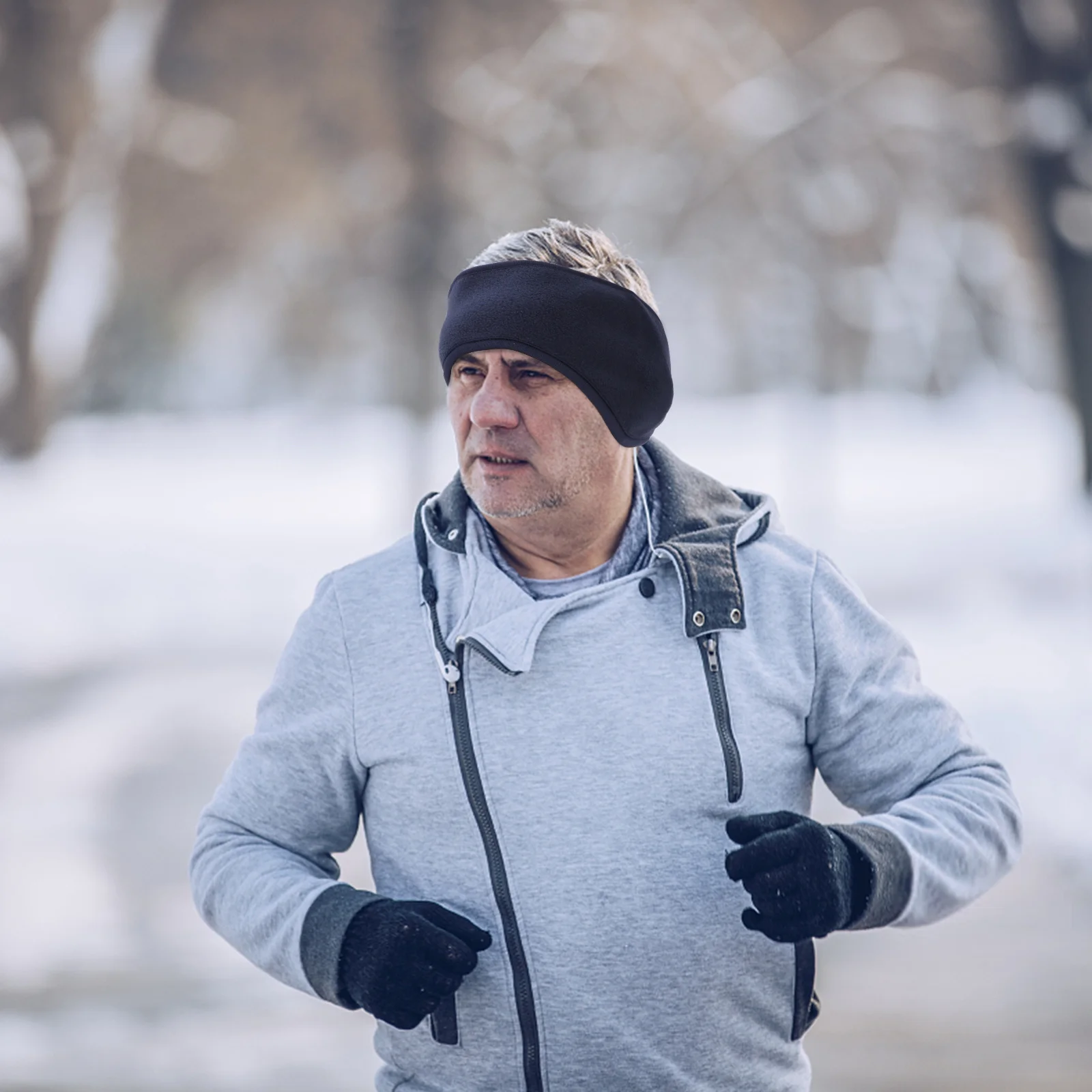 

2 шт., повязка на голову с ушками, гибкая конструкция, морозостойкая повязка для волос для активного отдыха, наушники, спортивная повязка на голову