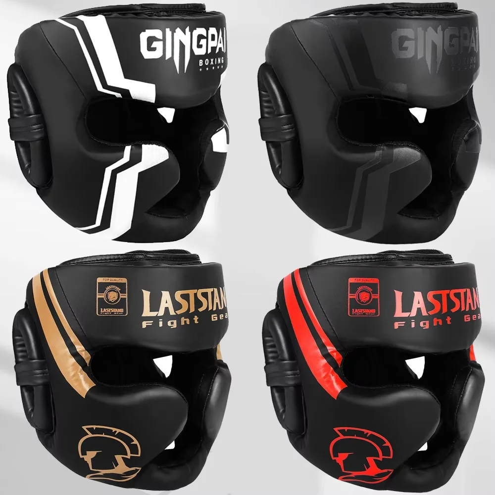 Kick Boxing Helmet for Men Women PU Karate Muay Thai Guantes De Boxeo Free Fight MMA Sanda Training Adults Kids Equipment