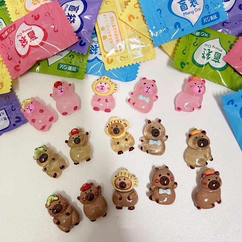 20/60Pc Mini Cartoon surprise Capybara gift bag Children Stationery School Prize Birthday Party Favors Goodie Bag Pinata Fillers