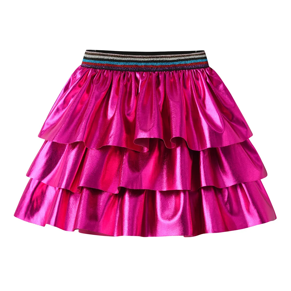 VIKITA Girls Mini Skirts Kids Ballet Performance Princess Layered Skirt Kids Birthday Party Ball Gown Children Clothing 3-10 Yrs