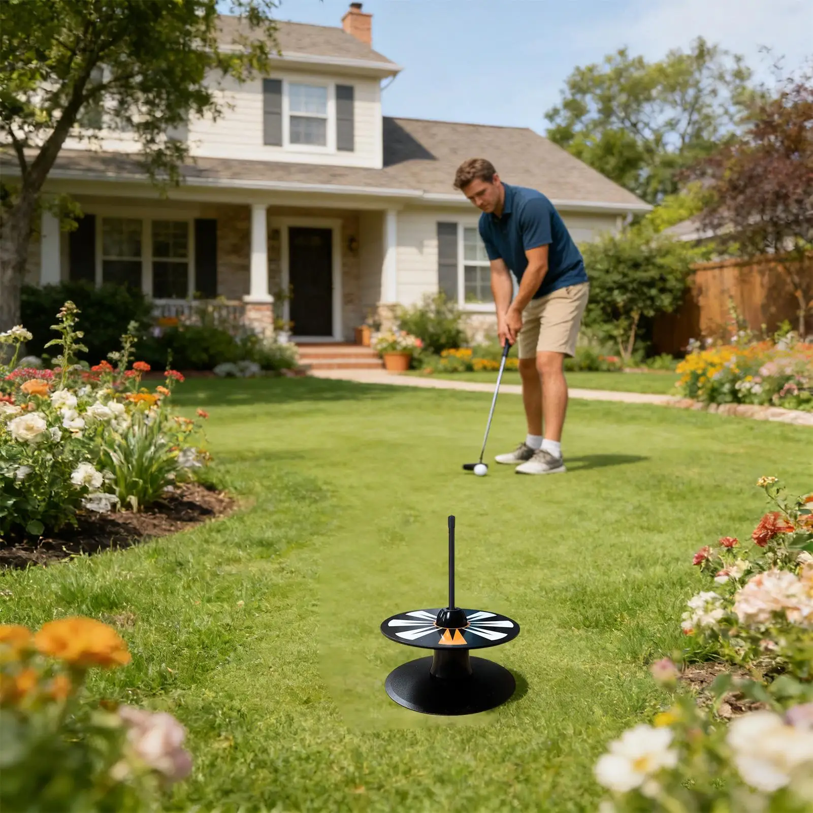 

Тренировочный диск для гольфа для отработки ударов с мячом, для игры в помещении и на улице, для тренировок на заднем дворе, в офисе, дома, в спортзале, на поле для гольфа